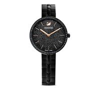 Swarovski Cosmopolitan Orologio, con CristalliSwarovski e Bracciale di Metallo, Finitura in Nero, Meccanismo al Quarzo, Nero