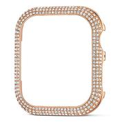 Swarovski Sparkling Cover Compatibile con Apple Watch, con CristalliSwarovski e Montatura in Lega di Zinco, Tono Oro Rosa