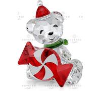 Swarovski Crystal 2021 XMAS ANNUAL EDITION KRIS BEAR 5597045 Candy nuovo e im...
