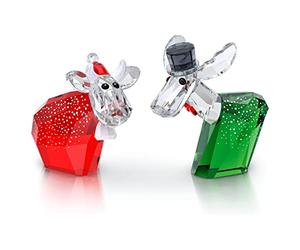 SWAROVSKI Crystal Limited Edition - Set di statuette Mo e Ricci Holiday Annual 2021