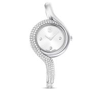 Swarovski Orologio Dextera asimmetrico, Swiss Made, bracciale in metallo, tono argento, acciaio inossidabile