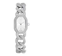Swarovski Orologio Dextera Chain, Fabbricato in Svizzera, Bracciale in cristallo, Tono argentato, Acciaio inossidabile