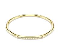 Swarovski Bracciale rigido Dextera, Forma ottagonale, Taglio Round, Bianco, Placcato color oro