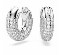 Swarovski Dextera - Orecchini a cerchio con pavé di cristalli, Misura unica, Cristallo, cristallo