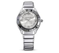 Swarovski Dextera Orologio 37 mm, con CristalliSwarovski e Bracciale in Metallo, Acciaio Inossidabile, Meccanismo al Quarzo, Tono Argentato