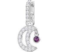 Swarovski Donna 5429774 Remix Collection Charm, Moon, Bianco, Placcatura Rodio