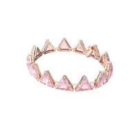 Swarovski Donna Bracciale Rosato Ortyx Cristallo Dreieckschliff Rosa 5614934