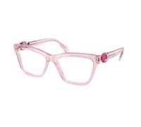 Swarovski Donna SK2021 3001 Montature da vista Acetato Rosa Trasparente Squadrata Normale