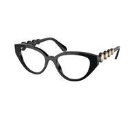 Swarovski Donna SK2024 1001 Montature da vista Acetato Nero Geometrica Normale
