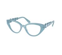 Swarovski Donna SK2024 2004 Montature da vista Acetato Blu Trasparente Geometrica Normale