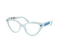 Swarovski Donna SK2028 1024 Montature da vista Acetato Blu Trasparente Cat Eye Normale