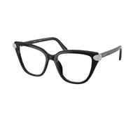 Swarovski Donna SK2045 1001 Montature da vista Acetato Nero Trasparente Cat Eye Normale