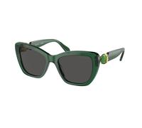 Swarovski Donna SK6018 104587 Occhiali da sole Acetato Verde Grigio Cat Eye Normale