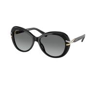 Swarovski Donna SK6026 100111 Occhiali da sole Acetato Nero Grigio Farfalla Normale Sfumato