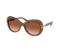 Swarovski Donna SK6026 106713 Occhiali da sole Acetato Marrone Marrone Farfalla Normale Sfumato
