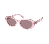Swarovski Donna SK6028 30017N Occhiali da sole Acetato Rosa Marrone Geometrica Normale