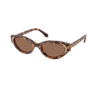 Swarovski Donna SK6030 104073 Occhiali da sole Acetato Havana Marrone Rotonda Normale