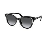 Swarovski Donna SK6031 1001T3 Occhiali da sole Acetato Nero Grigio Farfalla Polarizzata Sfumato