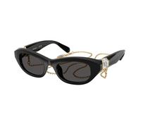 Swarovski Donna SK6036U 107687 Occhiali da sole Acetato Nero Grigio Pillow Normale