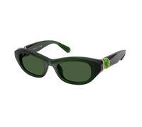 Swarovski Donna SK6036U 108171 Occhiali da sole Acetato Verde Verde Pillow Normale