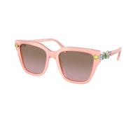 Swarovski Donna SK6041 104114 Occhiali da sole Acetato Rosa Marrone Geometrica Normale Sfumato