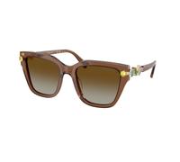 Swarovski Donna SK6041 1067T5 Occhiali da sole Acetato Marrone Marrone Geometrica Polarizzata Sfumato