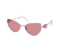 Swarovski Donna SK7003 400184 Occhiali da sole Metallo Argento Rosa Geometrica Normale