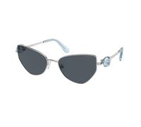 Swarovski Donna SK7003 400187 Occhiali da sole Metallo Argento Grigio Geometrica Normale