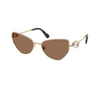 Swarovski Donna SK7003 400473 Occhiali da sole Metallo Oro Marrone Geometrica Normale