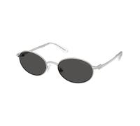 Swarovski Donna SK7033 400187 Occhiali da sole Metallo Argento Grigio Rotonda Normale