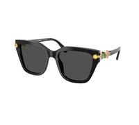 Swarovski Donna SK6041 100187 Occhiali da sole Acetato Nero Grigio Geometrica Normale