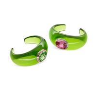 Swarovski Dulcis Collezione set de manchettes, taille octogonale, pavé, multicolore, plaqué ton doré