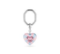 Swarovski Portachiavi Dulcis, Taglio Heart, Cuore, Multicolore, Placcato rodio, Taglia unica