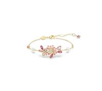 [Swarovski] Sito ufficiale Gemma Bracelets, taglio misto, fiore, rosa, placcato in tono dorato [Importato ufficiale], Opel, cristallo, finitura in tono dorato, zircone, non è una pietra preziosa,