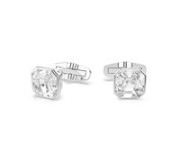 Swarovski Gemelli Millenia 5733306 - Gemelli placcati in rodio, colore: Bianco