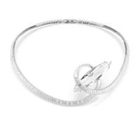 Swarovski Girocollo Matrix, Taglio baguette, Bianco, Placcato rodio