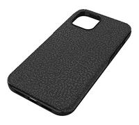 Swarovski High Custodia per Smartphone, con Superficie Ricoperta di CristalliSwarovski, Compatibile con iPhone 24, Nero, 12 Pro Max