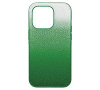 Swarovski High Custodia per Smartphone, con Superficie Ricoperta di CristalliSwarovski , Compatibile con iPhone 14 Pro, Verde