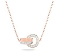 Swarovski Hollow 5636496 - Collana da donna in oro rosa con ciondolo con zirconi bianchi, misura unica, Acciaio inossidabile