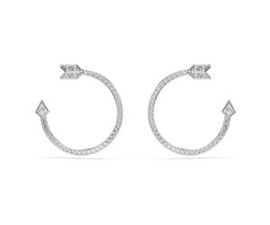 Swarovski - Idyllia Hoop Earrings - - Accessories - Donna - Grigio - ONE SIZE