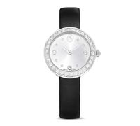 Swarovski Orologio Matrix Tennis, Swiss Made, cinturino in pelle, nero, acciaio inossidabile