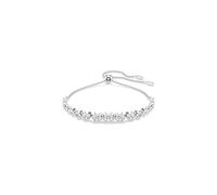 Swarovski Bracciale tennis Imber, tagli rotondi misti, bianco, placcato rodio