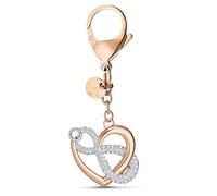 Swarovski Infinite 5530885 - Charm a forma di cuore, in metallo, 10 x 3,5 x 1 cm, colore: Bianco, Größe: 10 x 3.5 x 1 cm, Metallo, cristallo