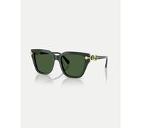 Swarovski - Irregular - Occhiali da sole verde scuro con lenti verdi XL