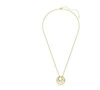 Swarovski Collana Hyperbola, Taglio Round, Bianca, Placcato color oro