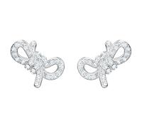 Swarovski Lifelong Bow Orecchini - Fiocco - Bianco - Placcato rodio