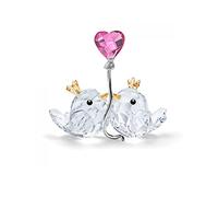 DECORAZIONE INSEPARABILI CUORE ROSA SWAROVSKI