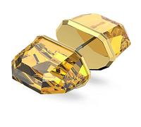 Swarovski Lucent Orecchino Singolo a Lobo, con Cristalli a Taglio Ottagonale, Placcato in Tonalità Oro, Giallo