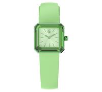 Swarovski Lucent Orologio, con CristalliSwarovski , Alluminio e Cinturino in Silicone, Meccanismo al Quarzo, Verde