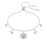 Swarovski Braccialetto Magic, Fiocco Di Neve, Blu, Placcato rodio